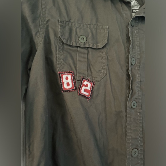 Arizona jeans button down shirt Jacket patchwork utilitarian military outdoor XL - Picture 4 of 5